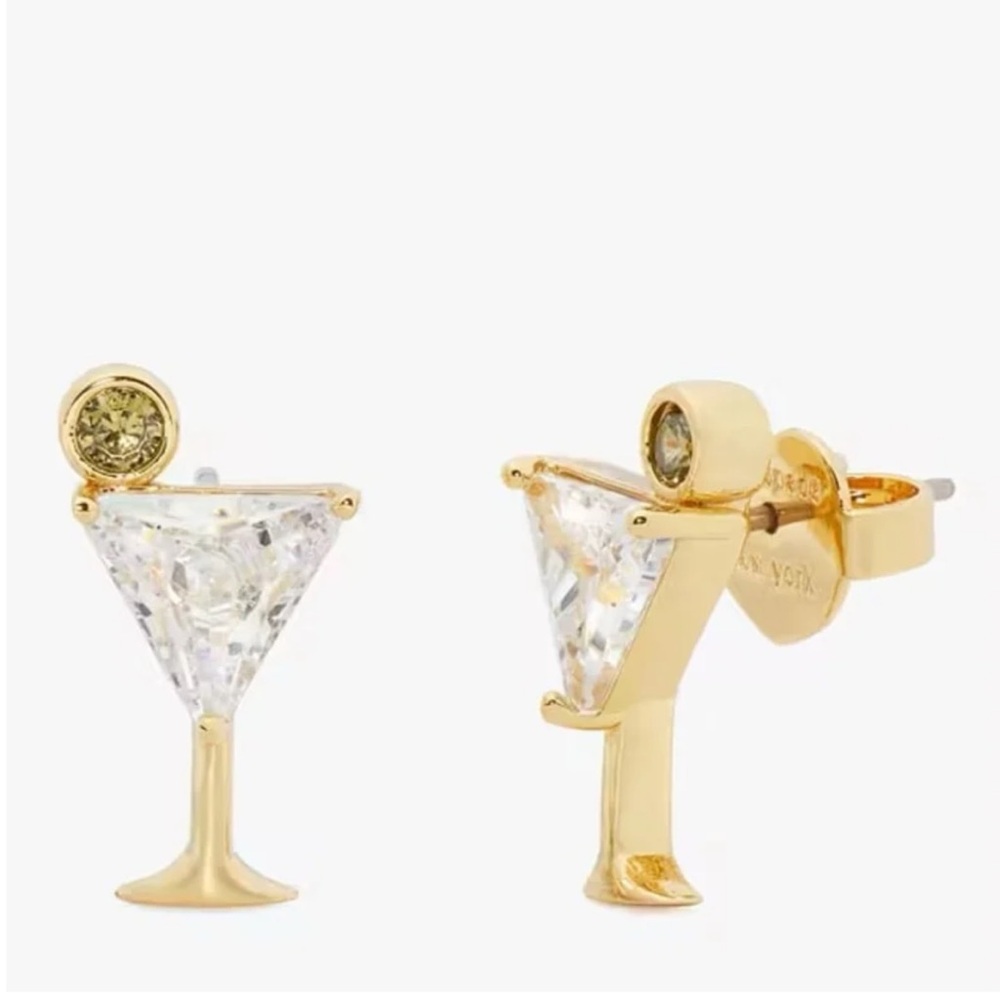 $68 Kate Spade Shaken Or Stirred Martini Studs